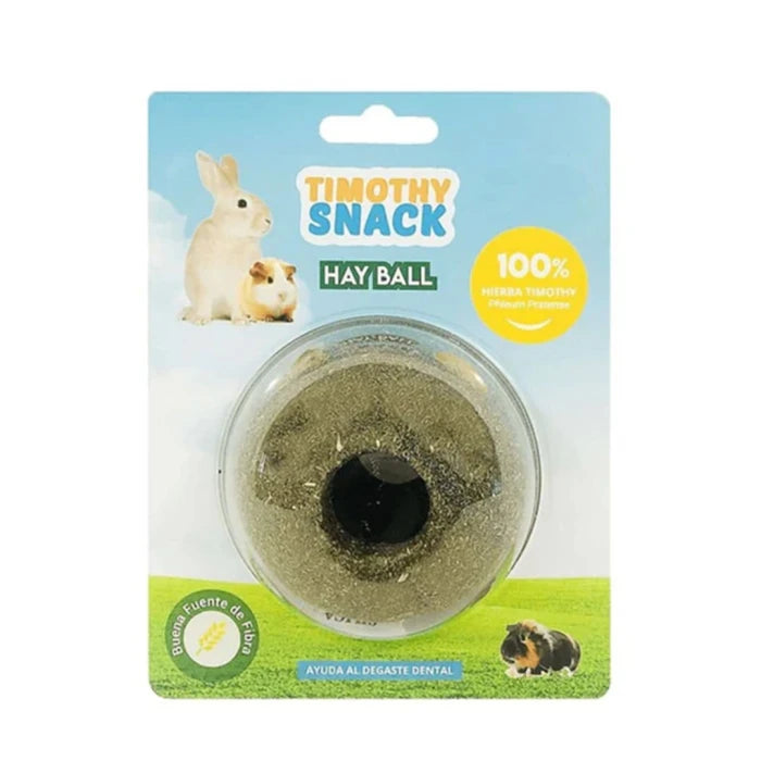 Timothy Snack Hay Ball Bola de Heno para Conejos y Roedores - imagen 1