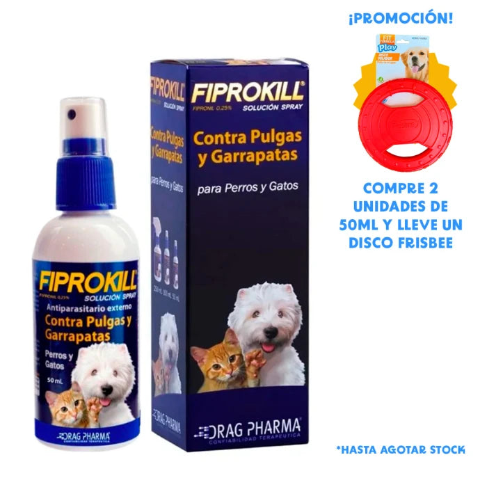 Fiprokill Pulgas y Garrapatas 50ML - imagen 1