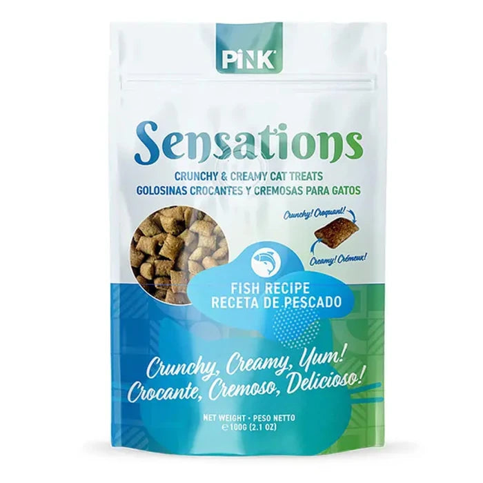 Pink sensations snack relleno para gatos sabor pescado - 100gr - imagen 1