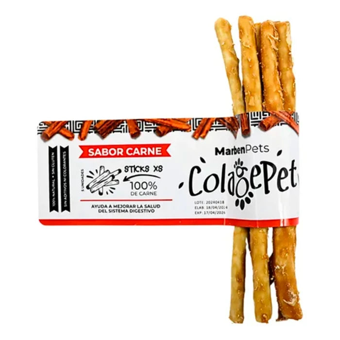 Colagepet Snack perro sabor carne XS (pack 5 palitos) - imagen 1