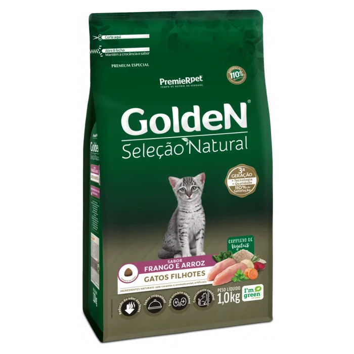 GoldeN Selección Natural gatitos pollo y arroz - 3KG - imagen 1