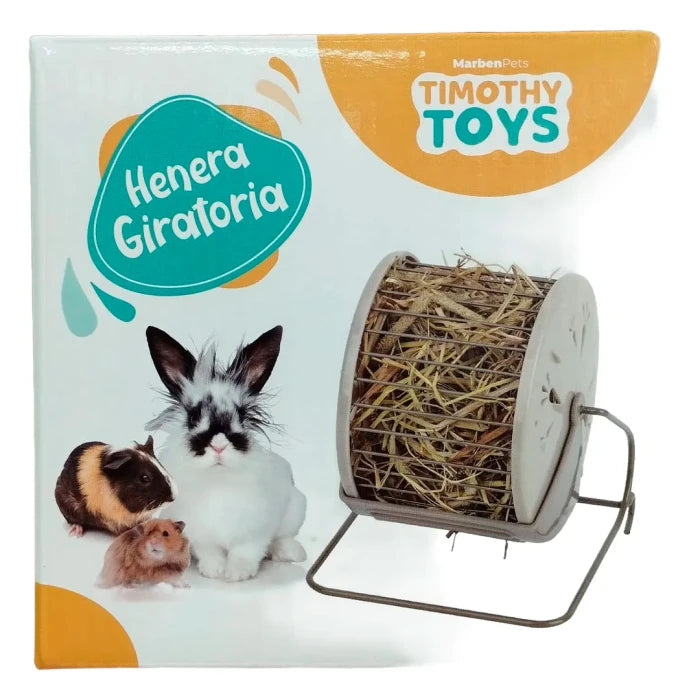 Timothy Toys - Rueda giratoria heno con pedestal - 16x14x16CM - imagen 1