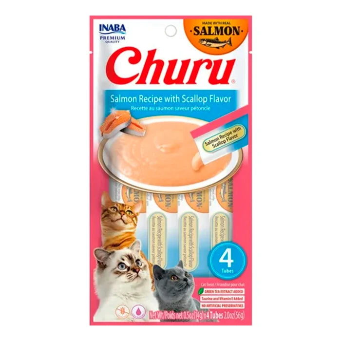 Churu - Real Salmon & Scallop - 4 Unidades - imagen 1