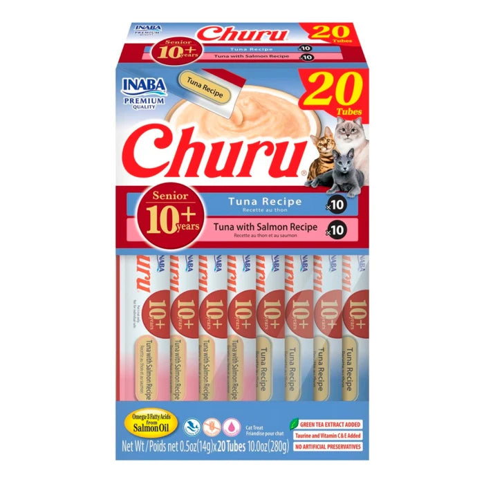 Churu for Senior Variedades - Pack 20 - Tuna + Tuna & Salmon - imagen 1