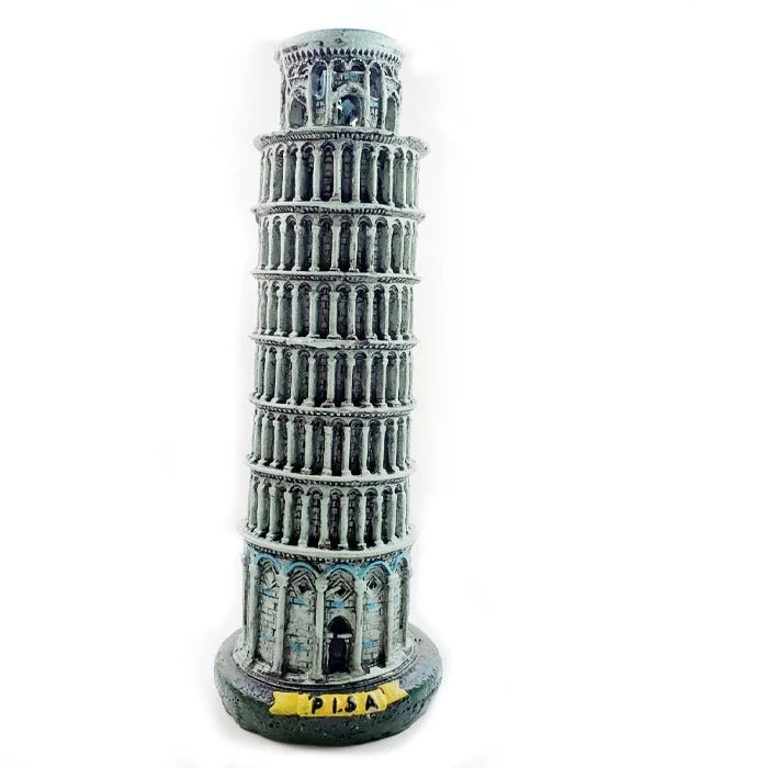 Adorno Para Acuarios Torre De Pisa Poli-Resina - imagen 1