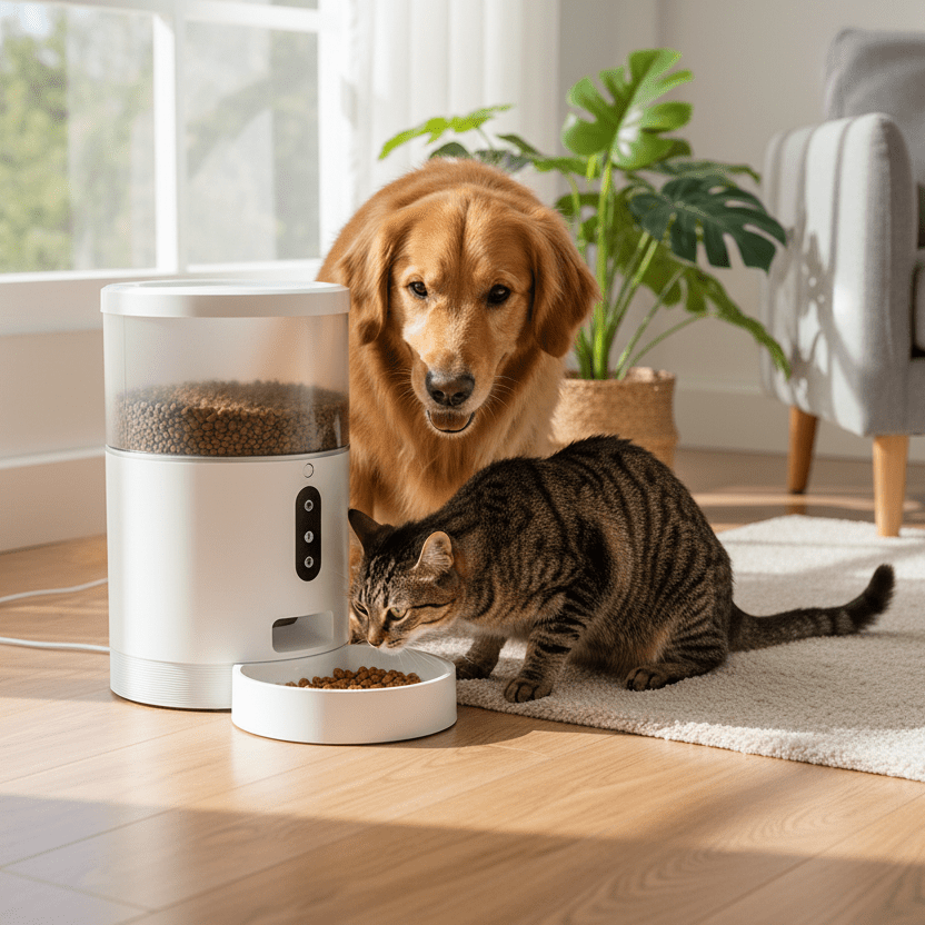 Alimentador inteligente para mascotas - Pethome