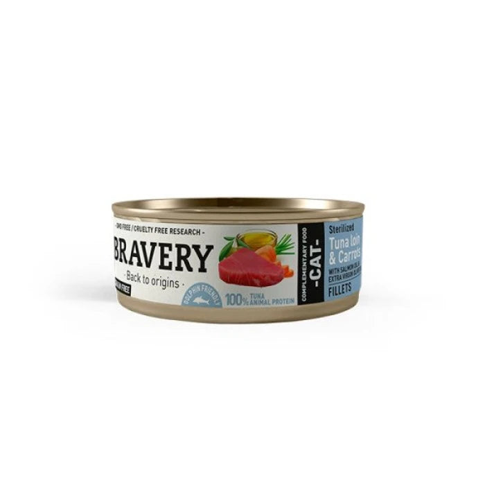 ALIMENTO HÚMEDO BRAVERY - ATUN Y ZANAHORIAS