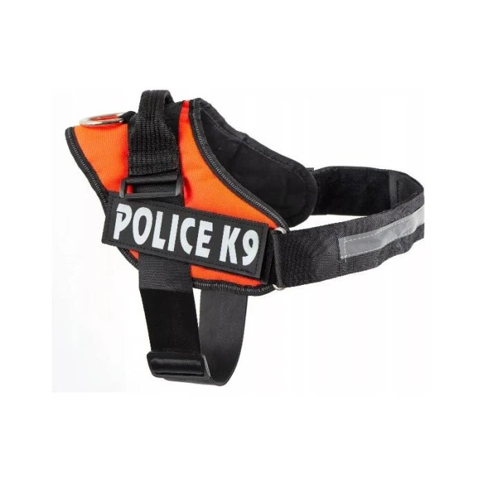Arnés Police K9 Naranja Reflectante para Perros | 2XL - Pethome