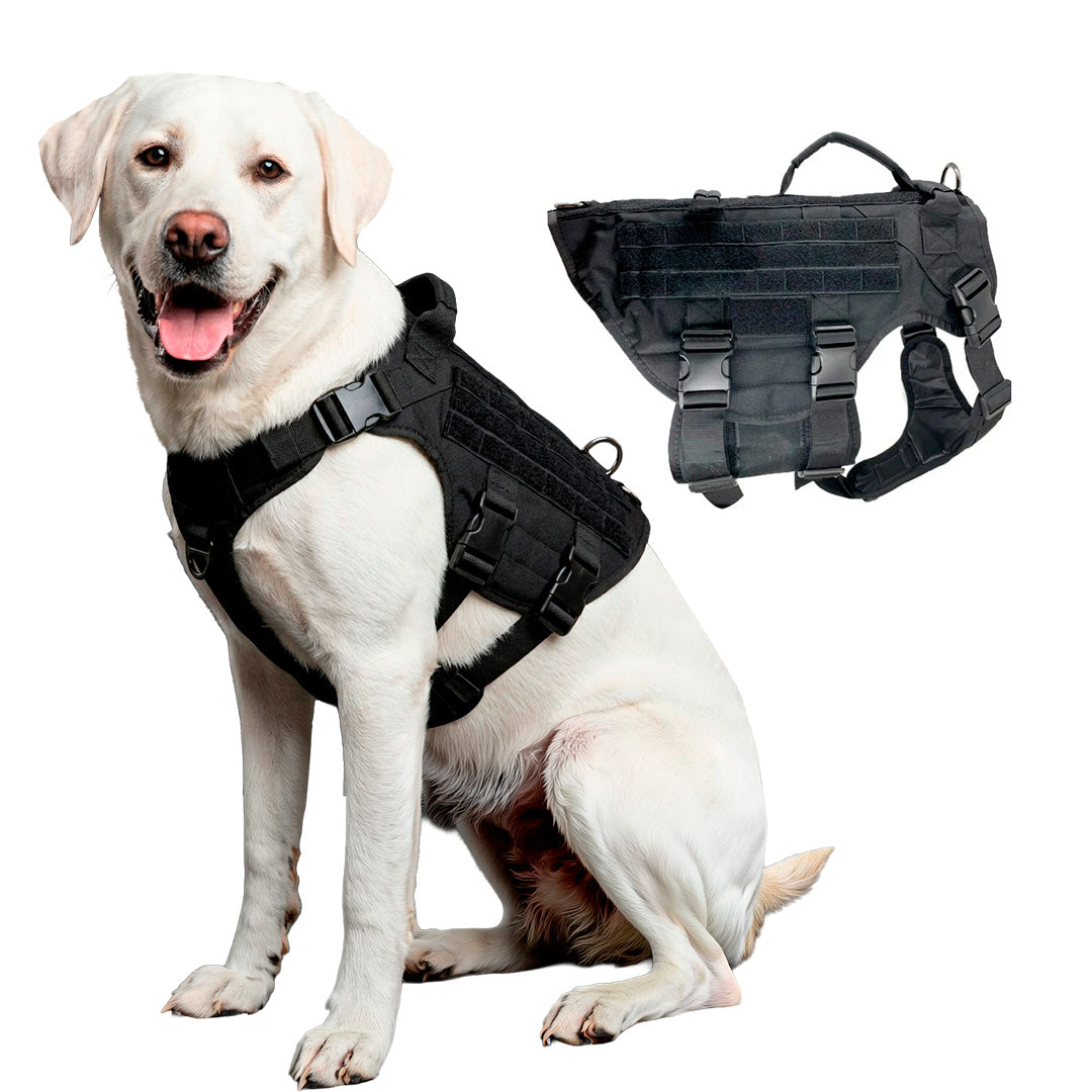 Arnés Táctico Profesional Ajustable para Perros Grandes