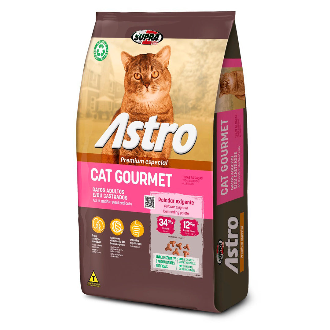 Astro Cat Gourmet gatos Adultos y Castrados 14 kg