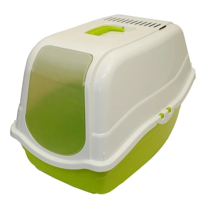 Baño arenero cerrado con carbon activo para gatos
