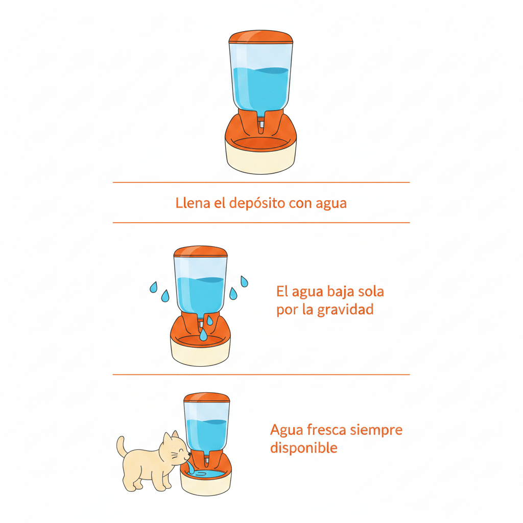BEBEDERO AUTOMATICO PARA MASCOTAS - Pethome