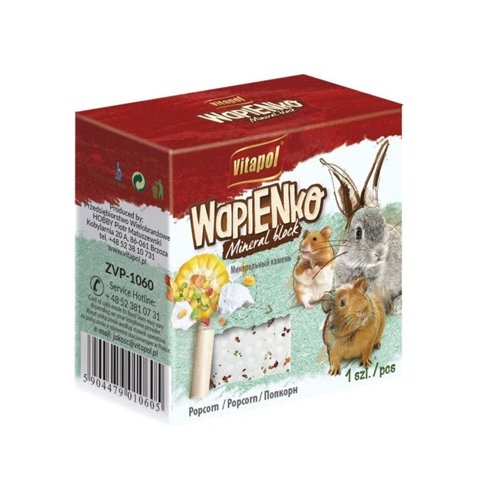 Bloque de Mineral para Roedores y Conejos de PopCorn