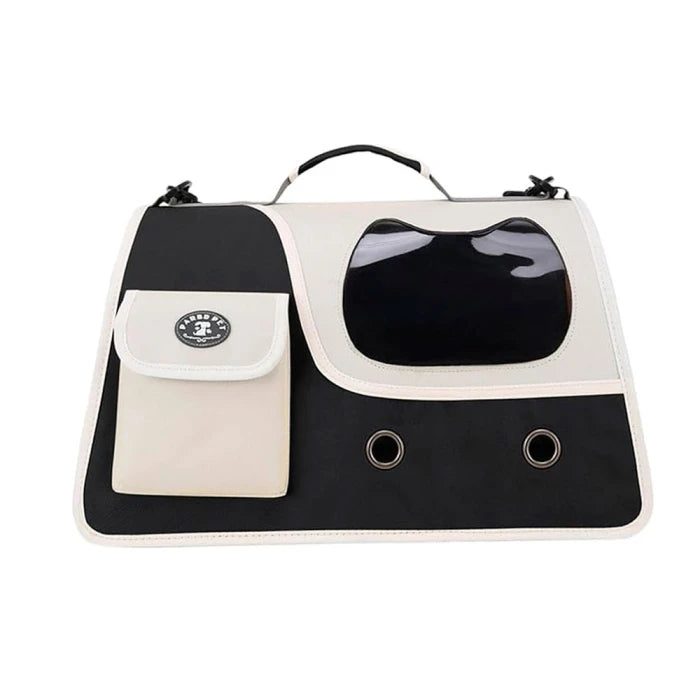 BOLSO PET CLASS BICOLOR NEGRO BEIGE