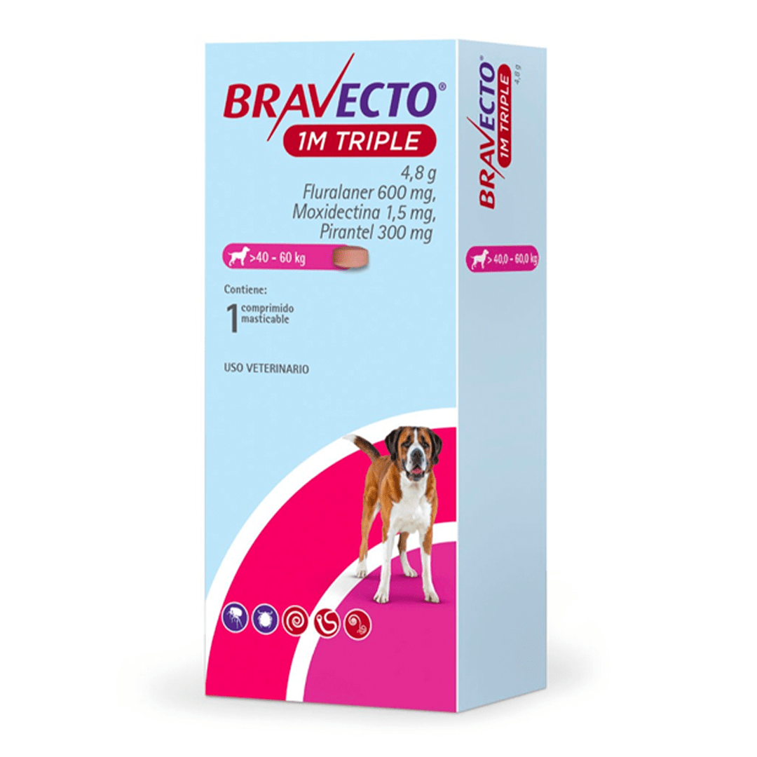 Bravecto 1M Triple Perro - Pethome