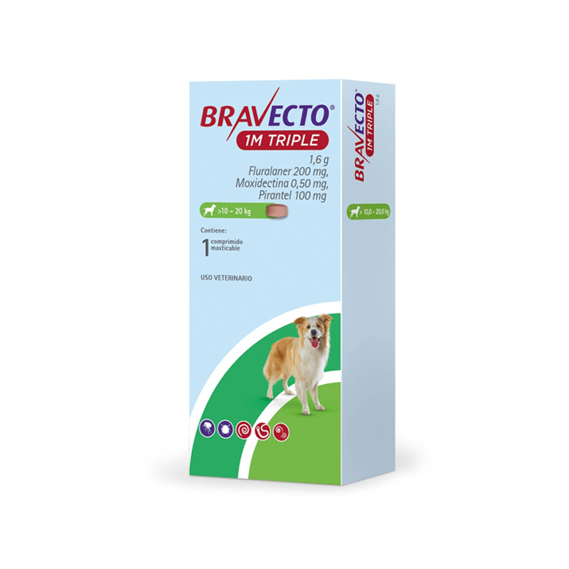 Bravecto 1M Triple Perro - Pethome
