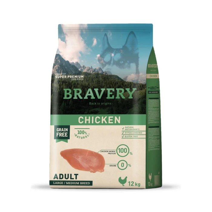 BRAVERY CHICKEN ADULT LARGE/MEDIUM BREEDS