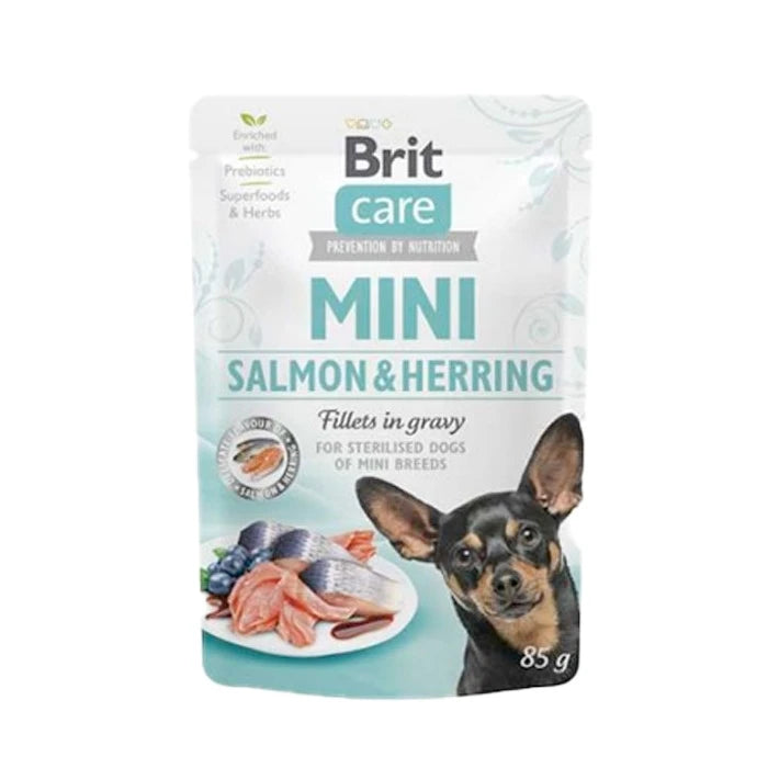 Brit Care Pouch Mini Filetes Salmón y Arenques en Salsa