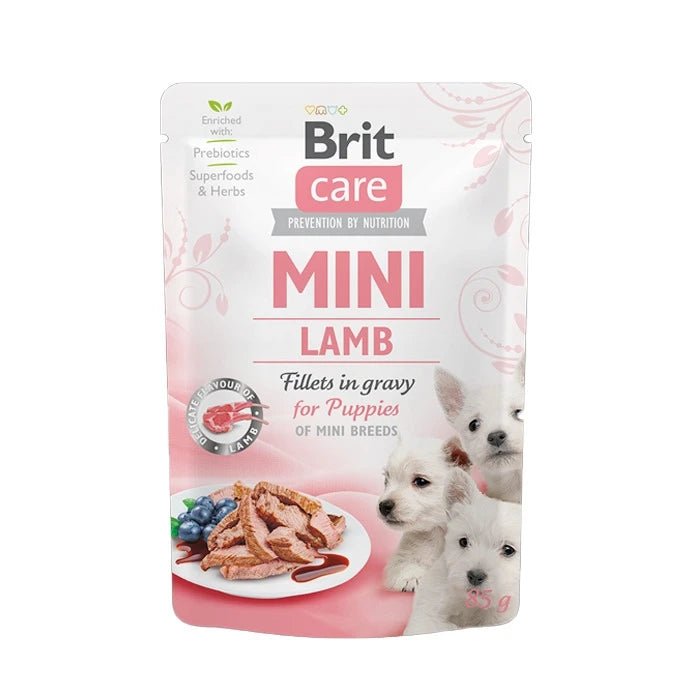 Brit Care Pouch Mini Puppy Filetes Cordero en Salsa - Pethome