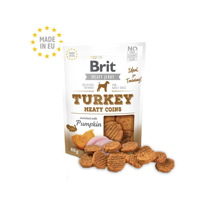 Brit Meat Jerky Snack – Turkey Meaty coins - imagen 3