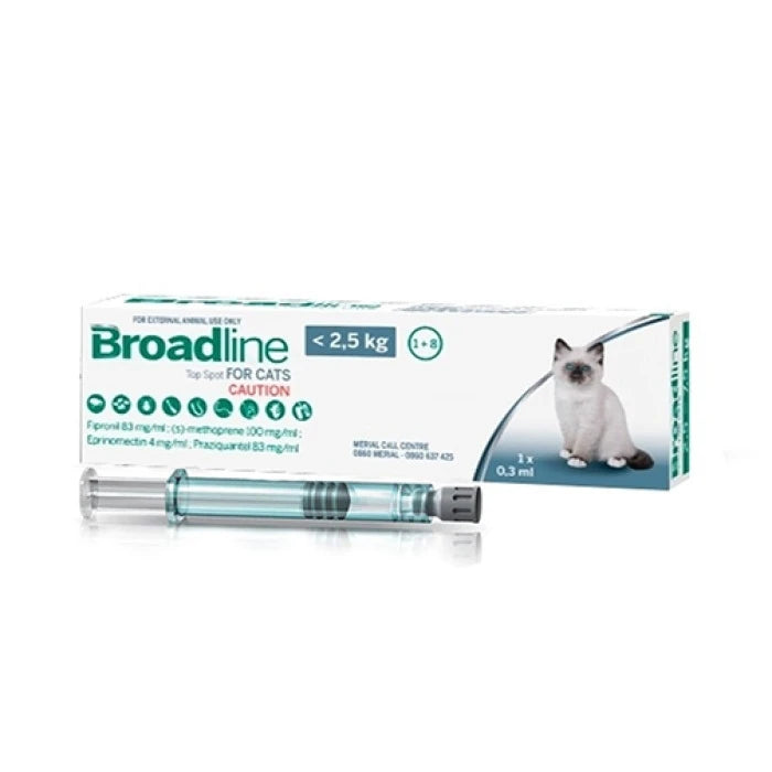 BROADLINE PIPETA GATO 0,6 A < 2,5 KG
