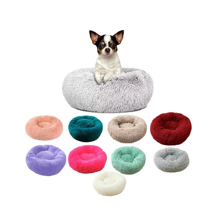 Cama Antiestrés de felpa para perros y gatos - Pethome
