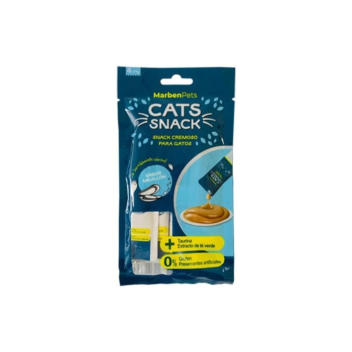 Cats Snack Tubito Cremoso Sabor Mejillón - Pethome