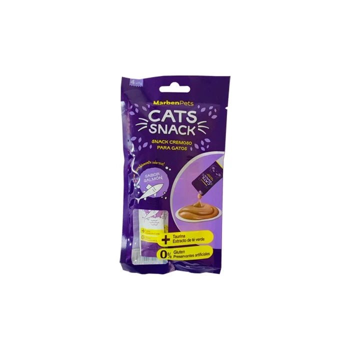 Cats Snack Tubito Cremoso Sabor Salmón - Pethome