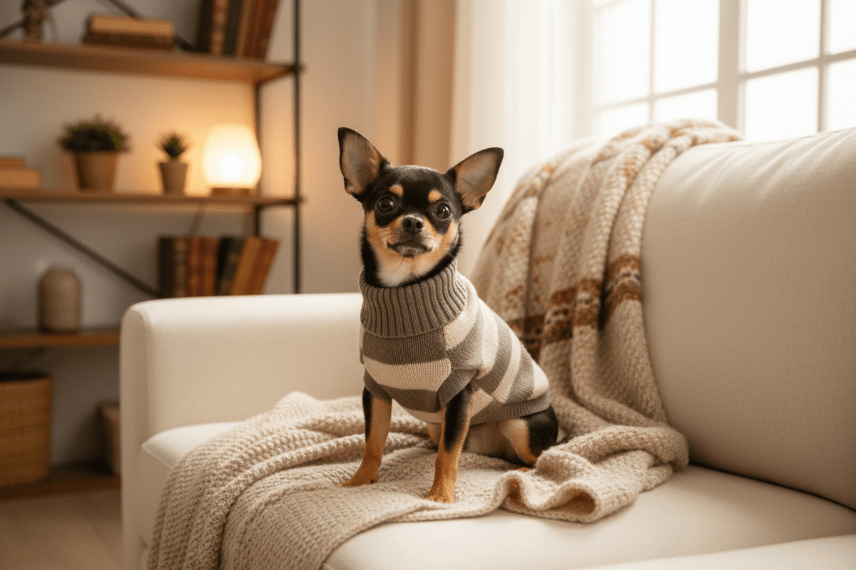 Chaleco Franjas café para perros y gatos - Pethome