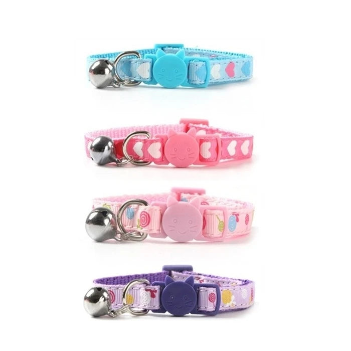 COLLAR GATO ANTI AHORQUE CON CORAZONES