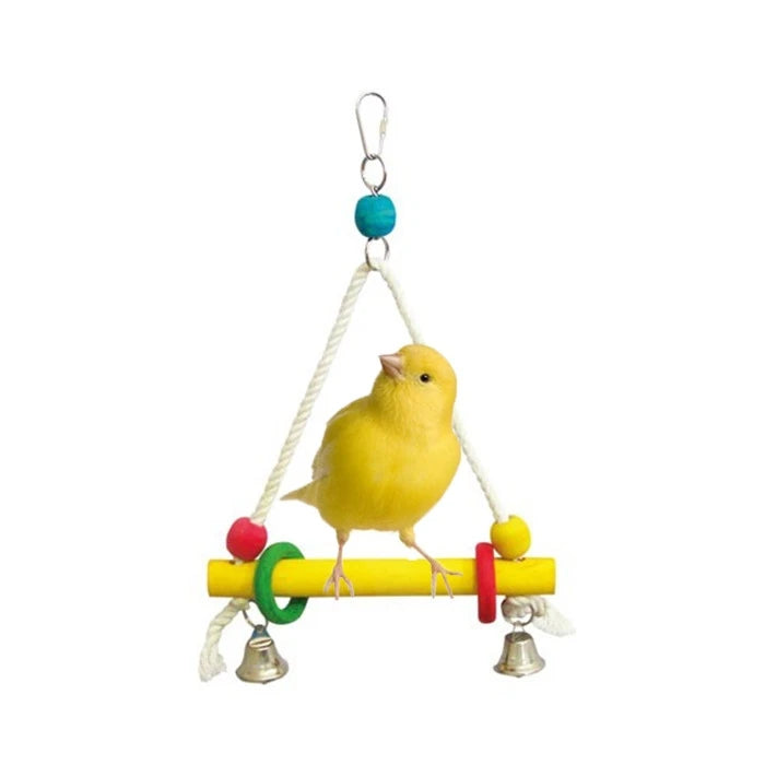 Columpio de Madera y Cuerda para Aves - imagen 1