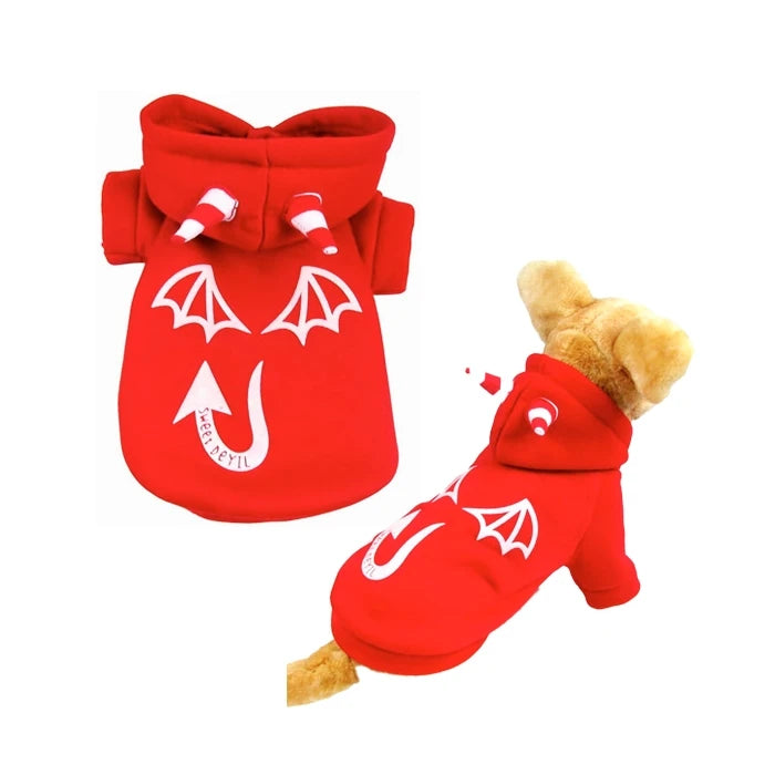 Disfraz de Diablo con Iluminación para perros y gatos
