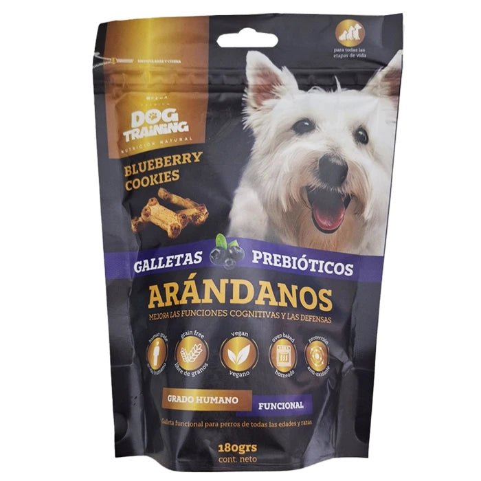 Snack para perros libre de granos Dog Training Arándanos 180gr - imagen 1