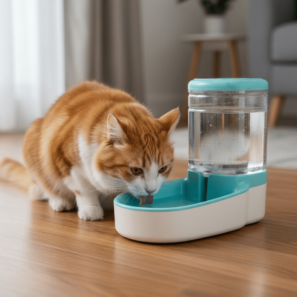 Estación de Agua y Comida Para Perros y Gatos 3.5 LTs - Pethome