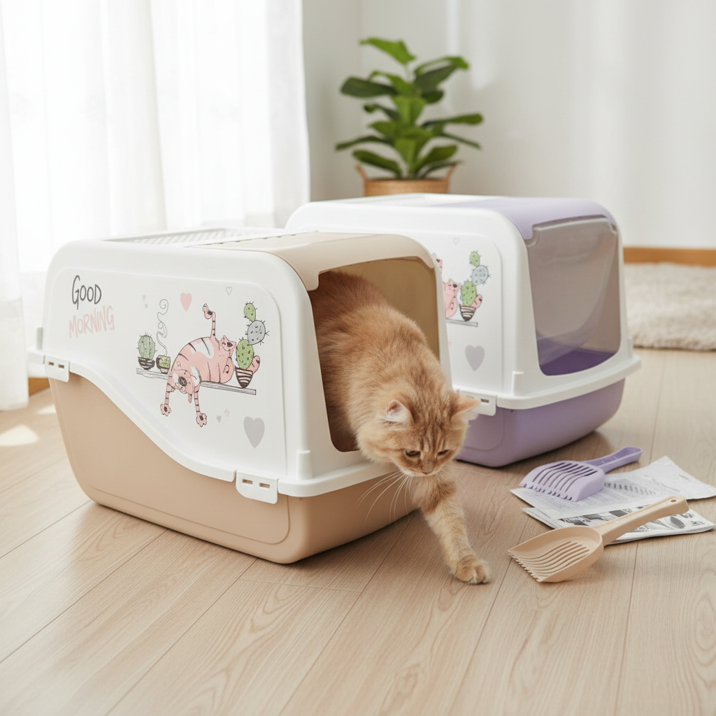 Baño Sanitario Diseño Ariel para Gatos
