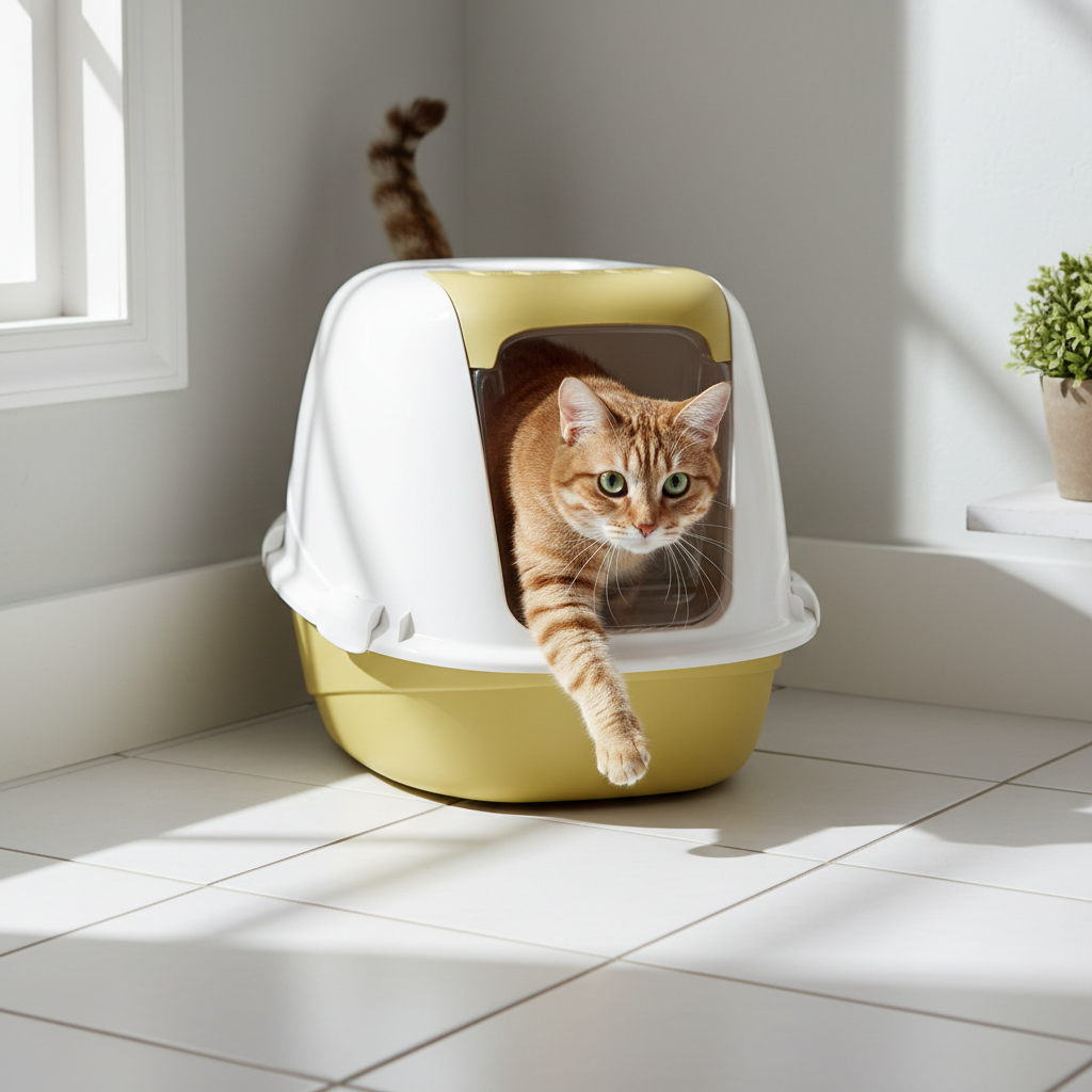 Baño Cerrado Extra Grande Curvi para gatos