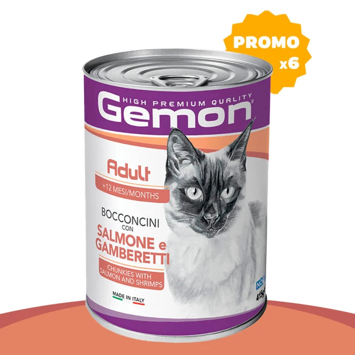 Gemon Cat Lata Adult Salmon & Shrimps