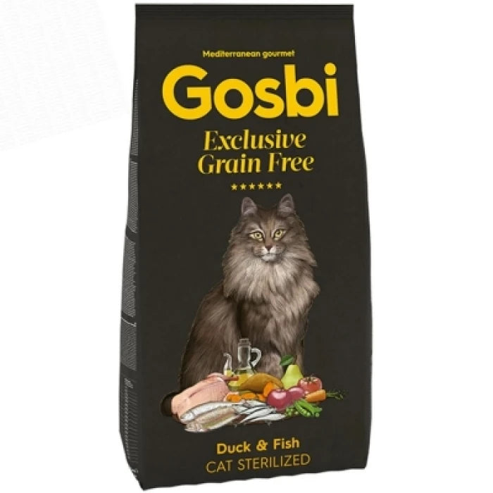 Gosbi Exclusive grain free duck & fish cat sterelized 2K - imagen 1