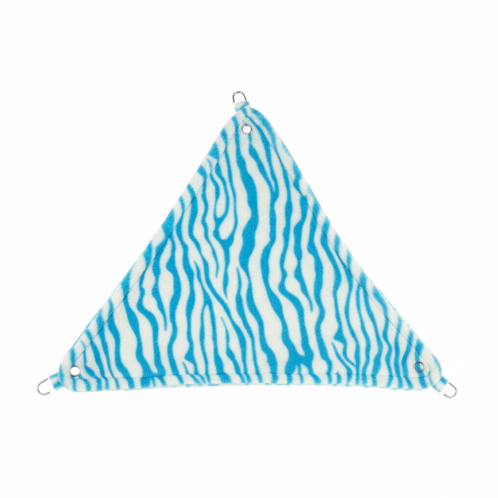 Hamaca Esquina Cebra Azul - Fondo Blanco
