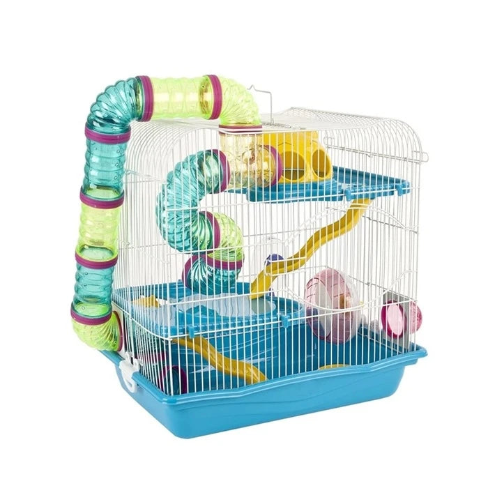 Jaula hamster 3 pisos tubos - imagen 1