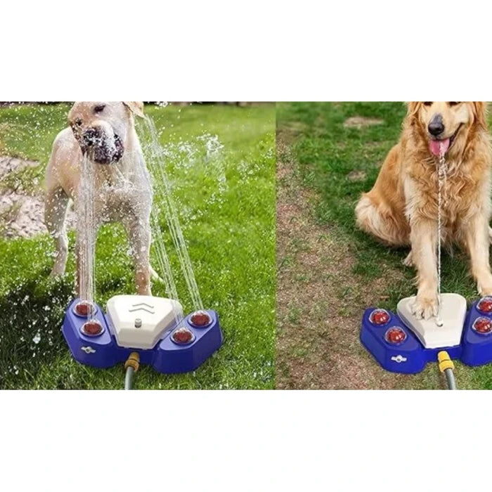 JUEGO DE AGUA PARA MASCOTAS CON PEDAL (MORADO) - imagen 1