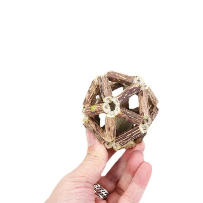 Juguete Bola de Catnip en jaula dental Sticks