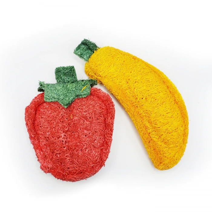 Juguete Frutilla O Platano Loofah - imagen 1