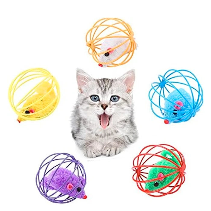 Juguete ratón en jaula para gatos - imagen 1