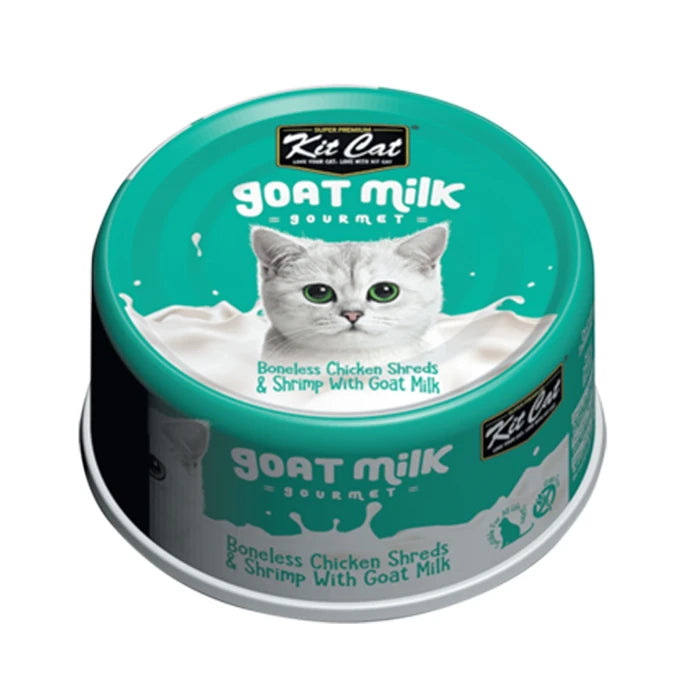 Kit Cat Tiras de Pollo Deshuesado y Camarones con Leche de Cabra 70G - imagen 1
