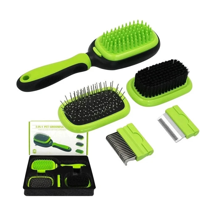 Kit Cepillo Multifuncional 5 en 1 para Perro y Gatos - imagen 1
