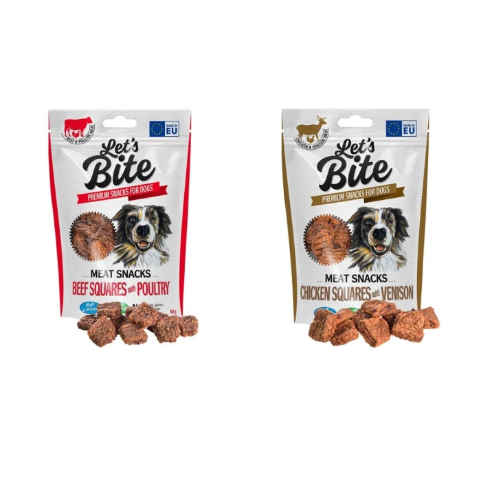 LETS BITE MEAT SNACKS SQUARES 80GR
