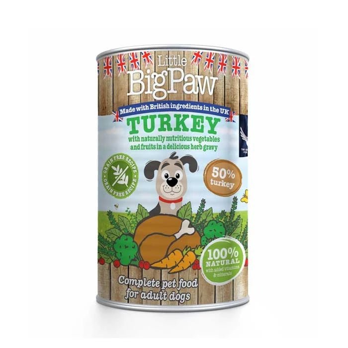Little BigPaw Alimento Húmedo de Pavo con Brócoli, Zanahorias y Arándanos para Perro - Pethome