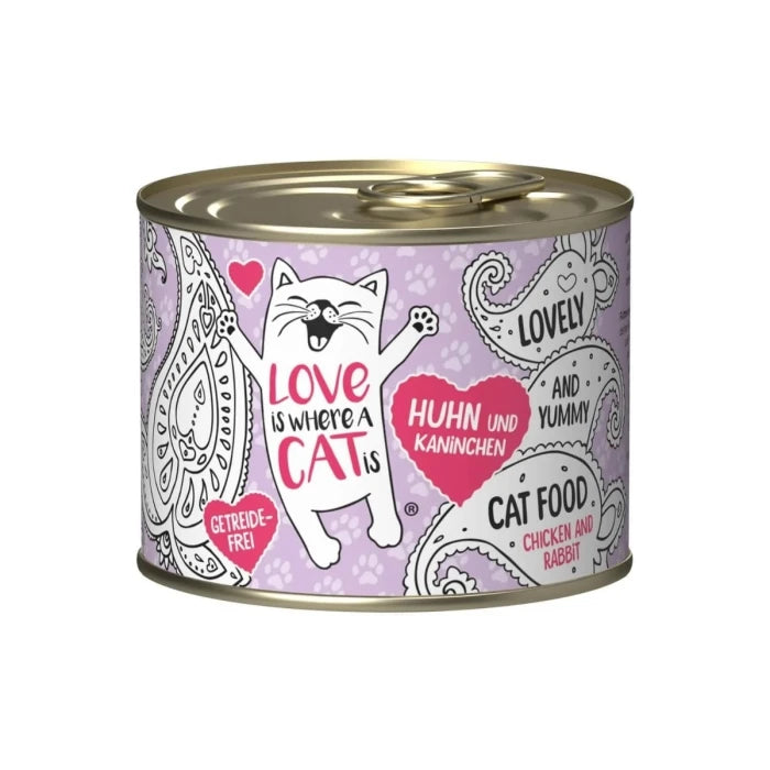 LOVE IS WHERE A CAT IS - CHICKEN & RABBIT PURE LATA