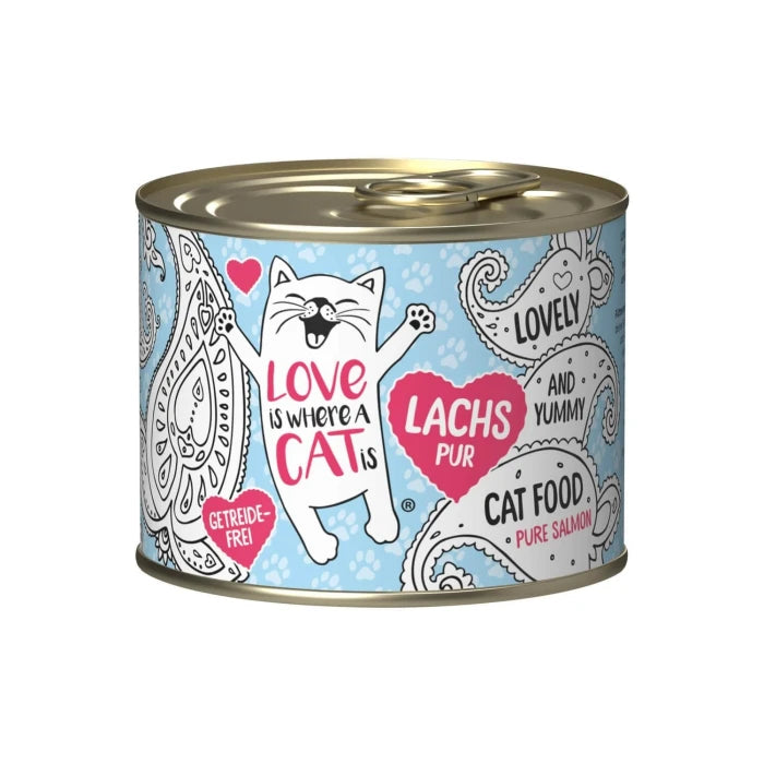 Love Is Where a Cat is - Salmón Pure Lata 190gr - imagen 1